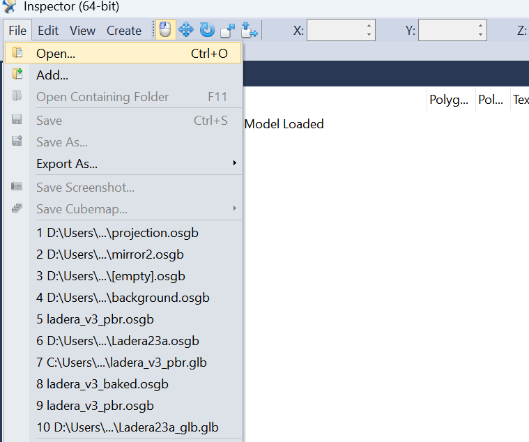 Inspector opening instructions