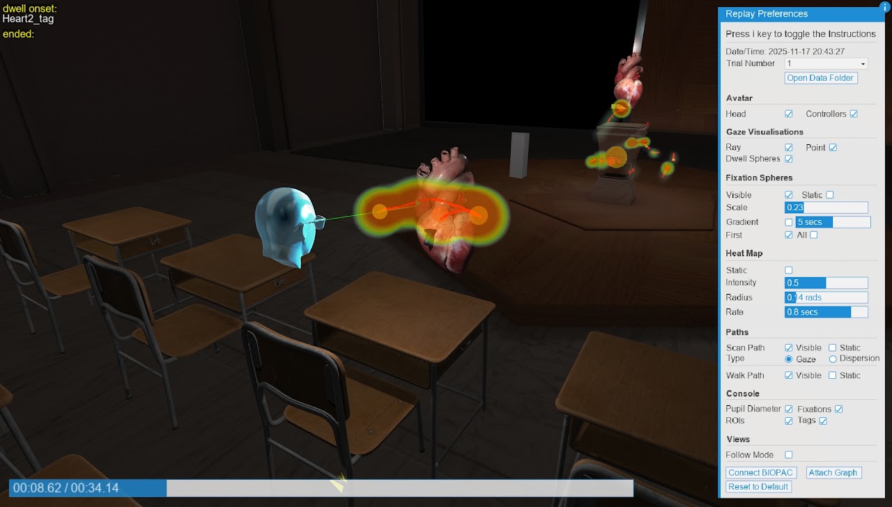 Session replay controls