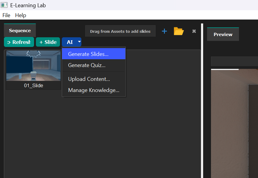 Additional content upload interface