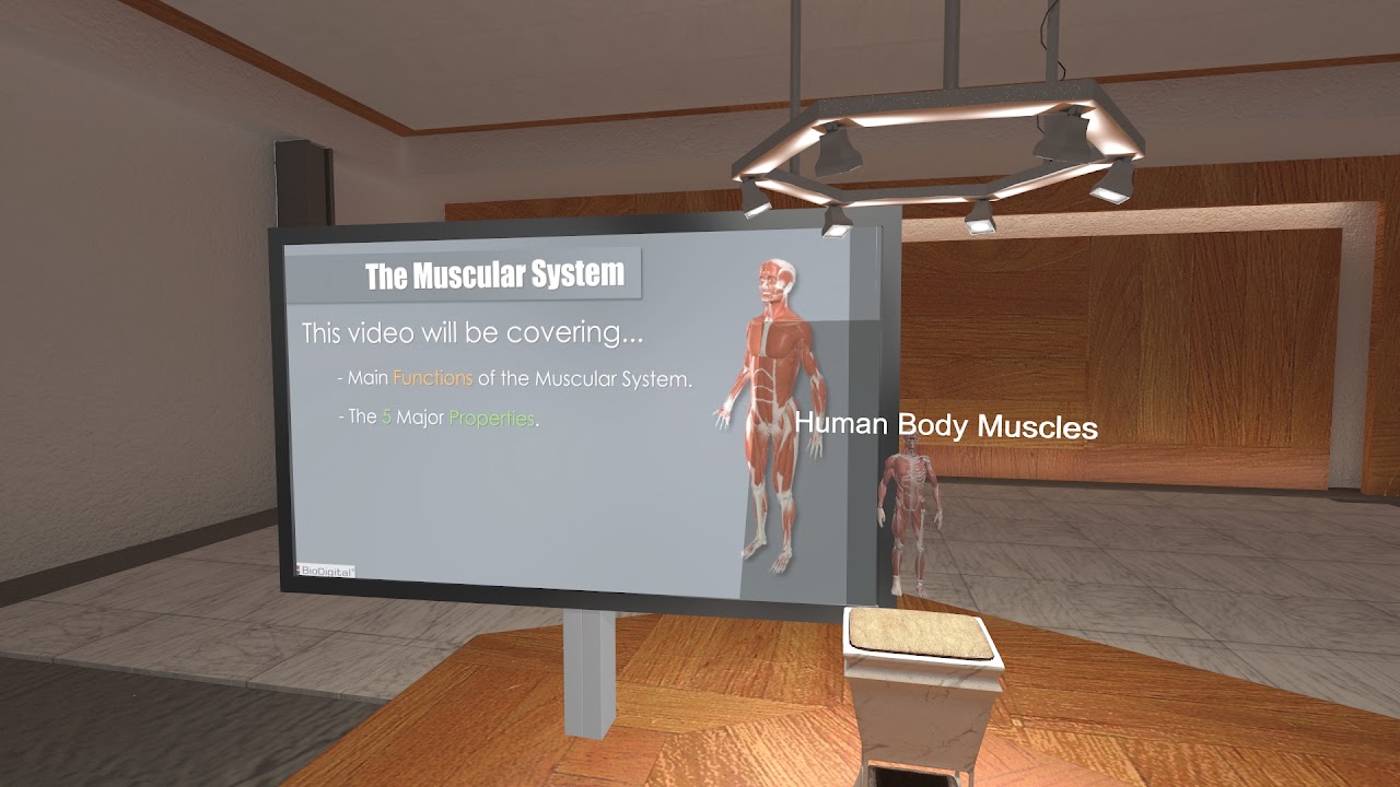 Video playing on the virtual TV object